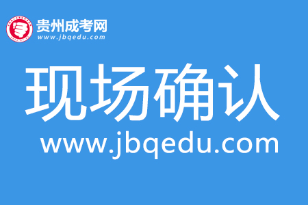 2020年貴州工程職業學院成考現場確認材料