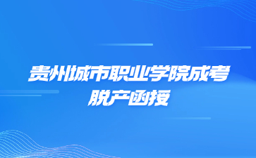 貴州城市職業(yè)學(xué)院成考脫產(chǎn)函授是一個(gè)學(xué)習(xí)形式嗎?